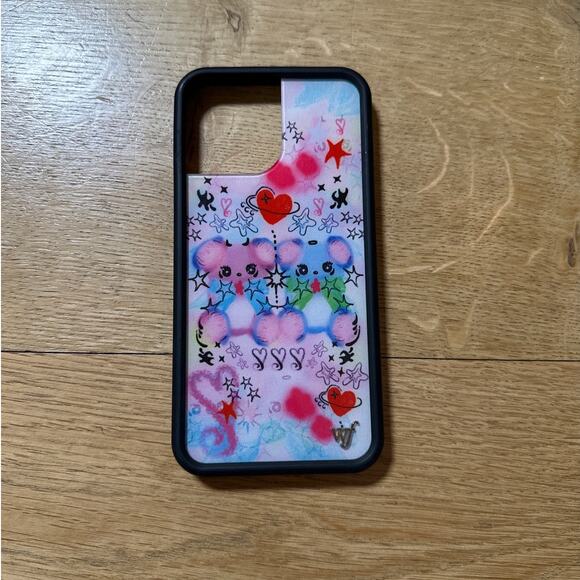 Wildflower - Cotton Candy Teddies Phone Case for iPhone 13 Pro Max Blue & Pink - Picture 1 of 2